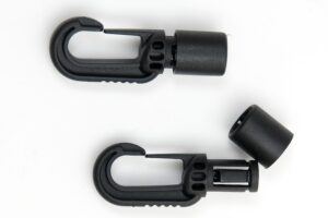 black auto locking bungee hooks